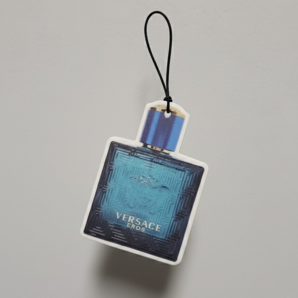 Versace Eros Blue Scented Air Freshener Fragrance Car Freshie New
